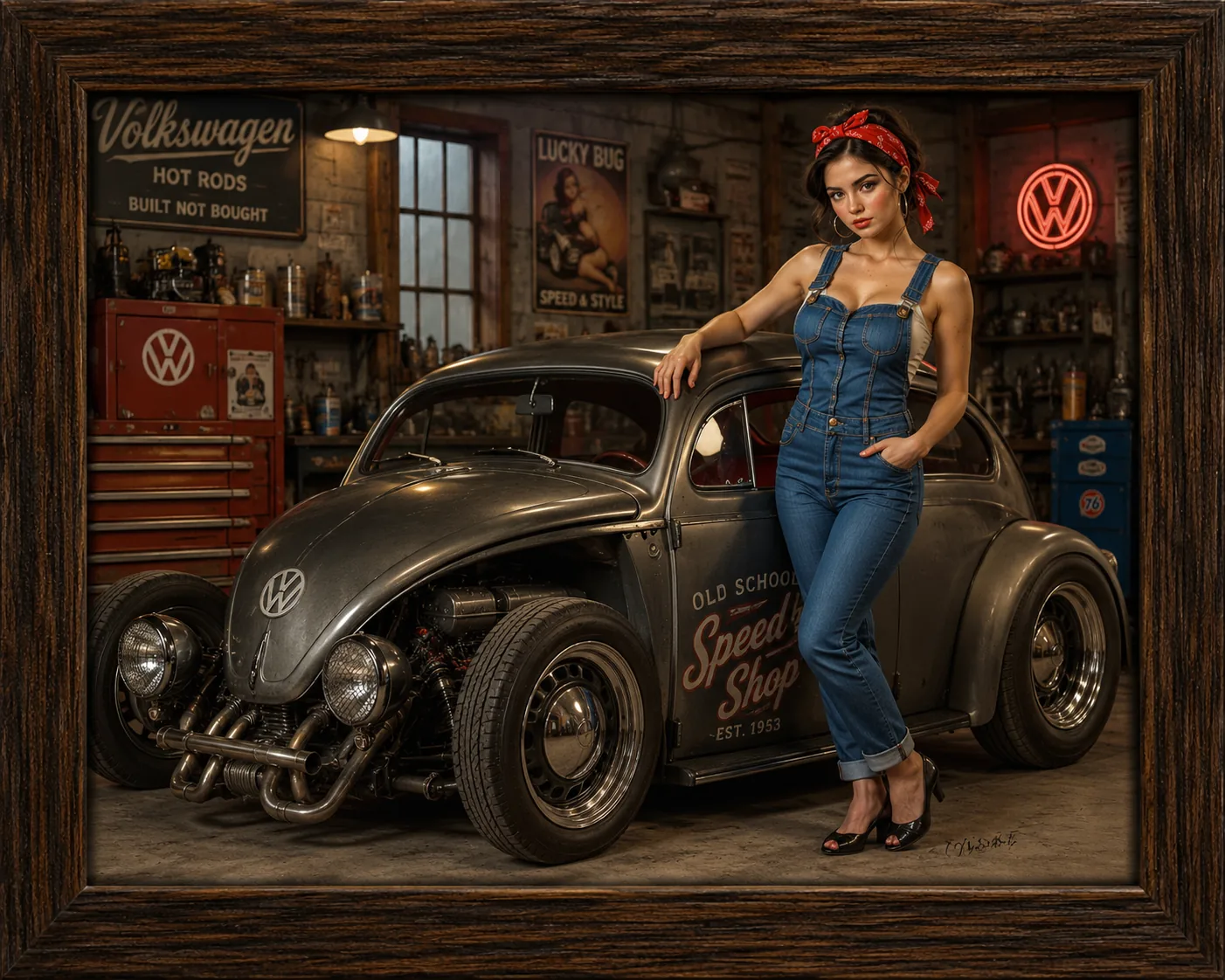 Picture Frame Vintage VW Garage Co.