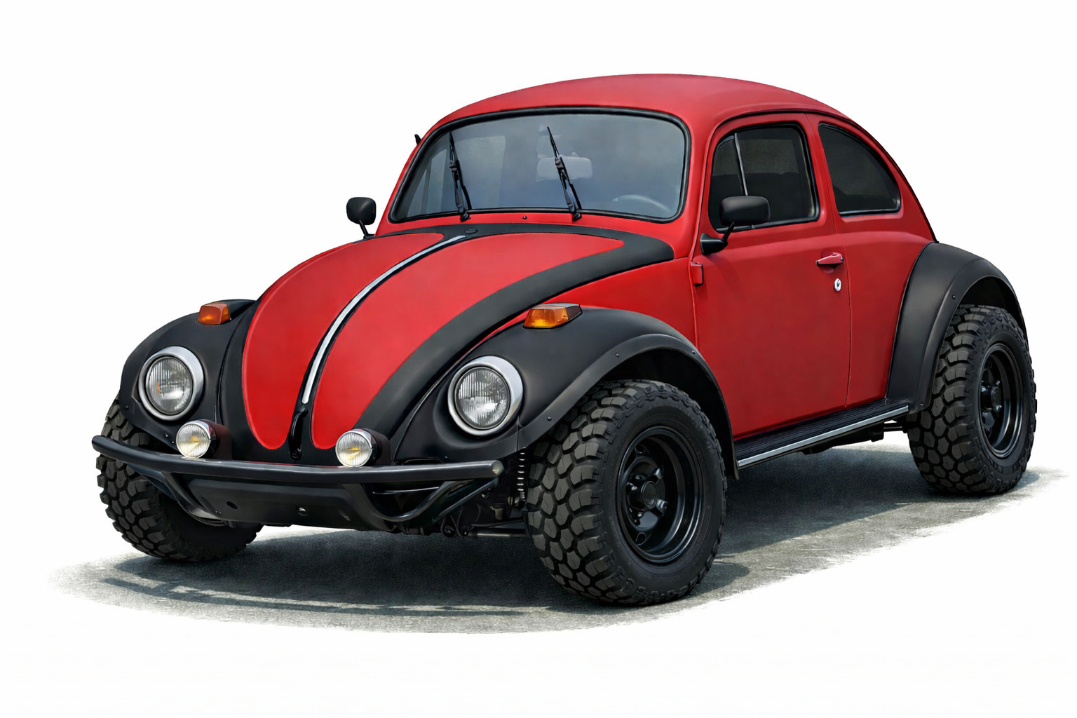 1955 Volkswagen Baja Bug red and black